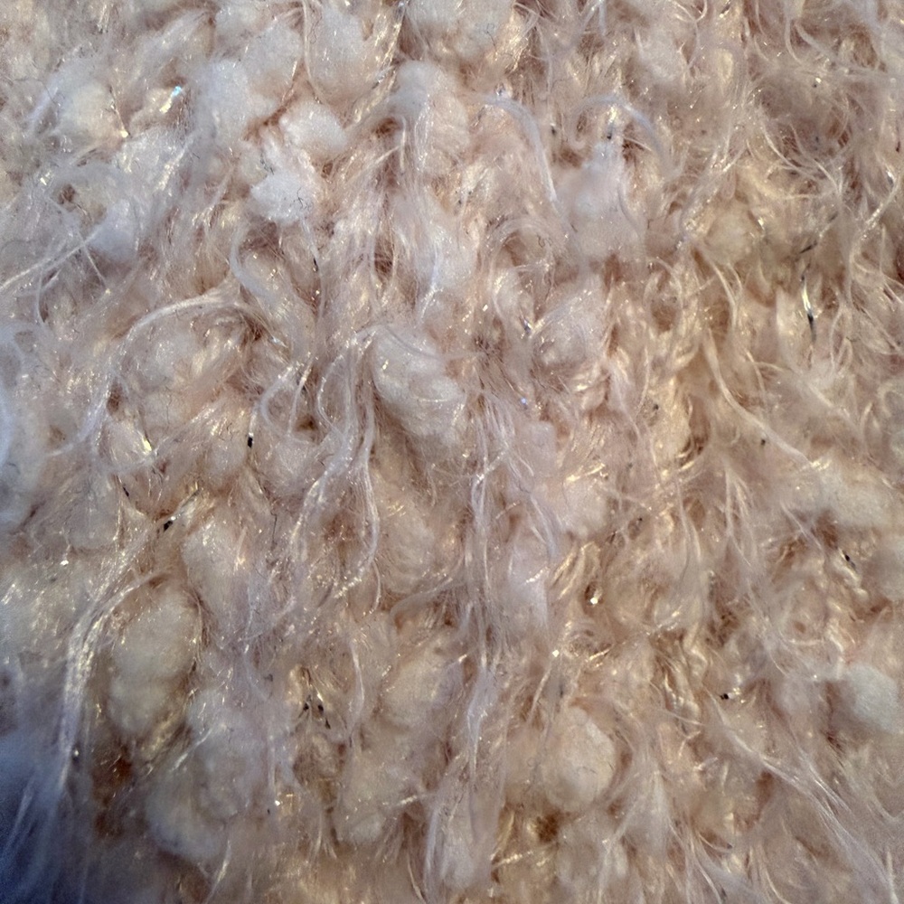 Girl’s Cozy Pink Fuzzy Sweater - Picture 8 of 11